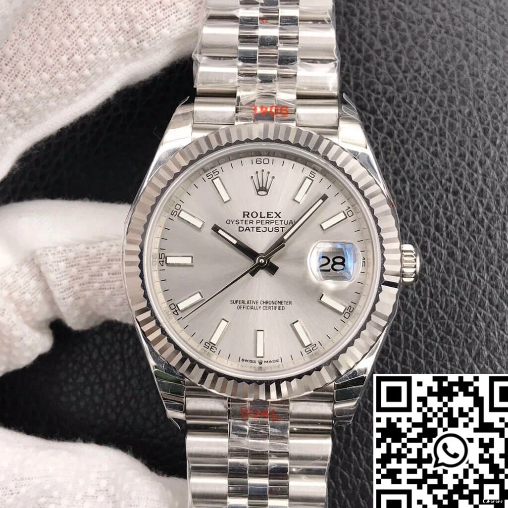 Stainless Factory Steel EW Rolex Datejust M126334-0004 1218